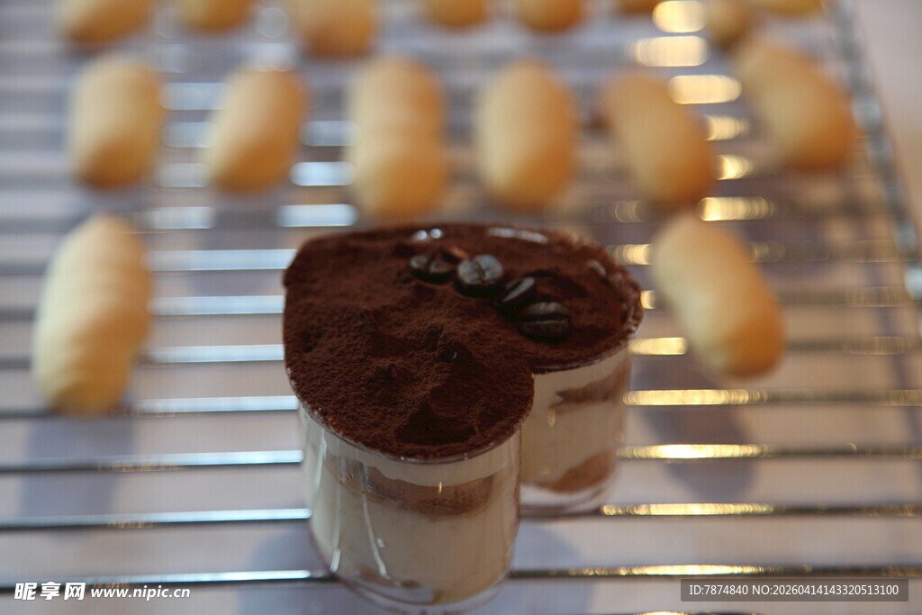 美味夹心糕点展示