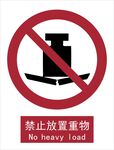 新国标禁止放置重物标识