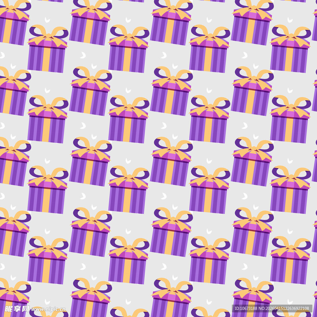 紫色礼盒图案背景图片