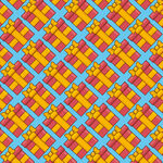 红色礼盒图案背景图片