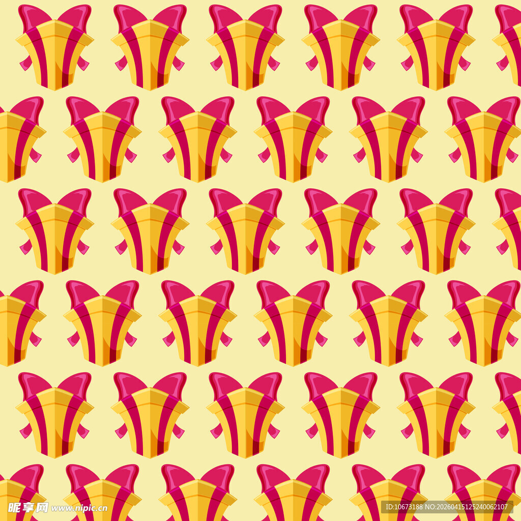 黄色礼盒图案背景图片