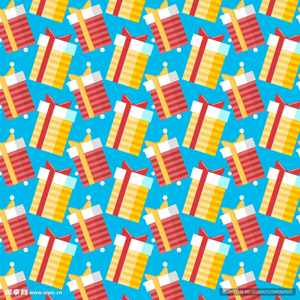 红黄条纹礼盒图案背景图片