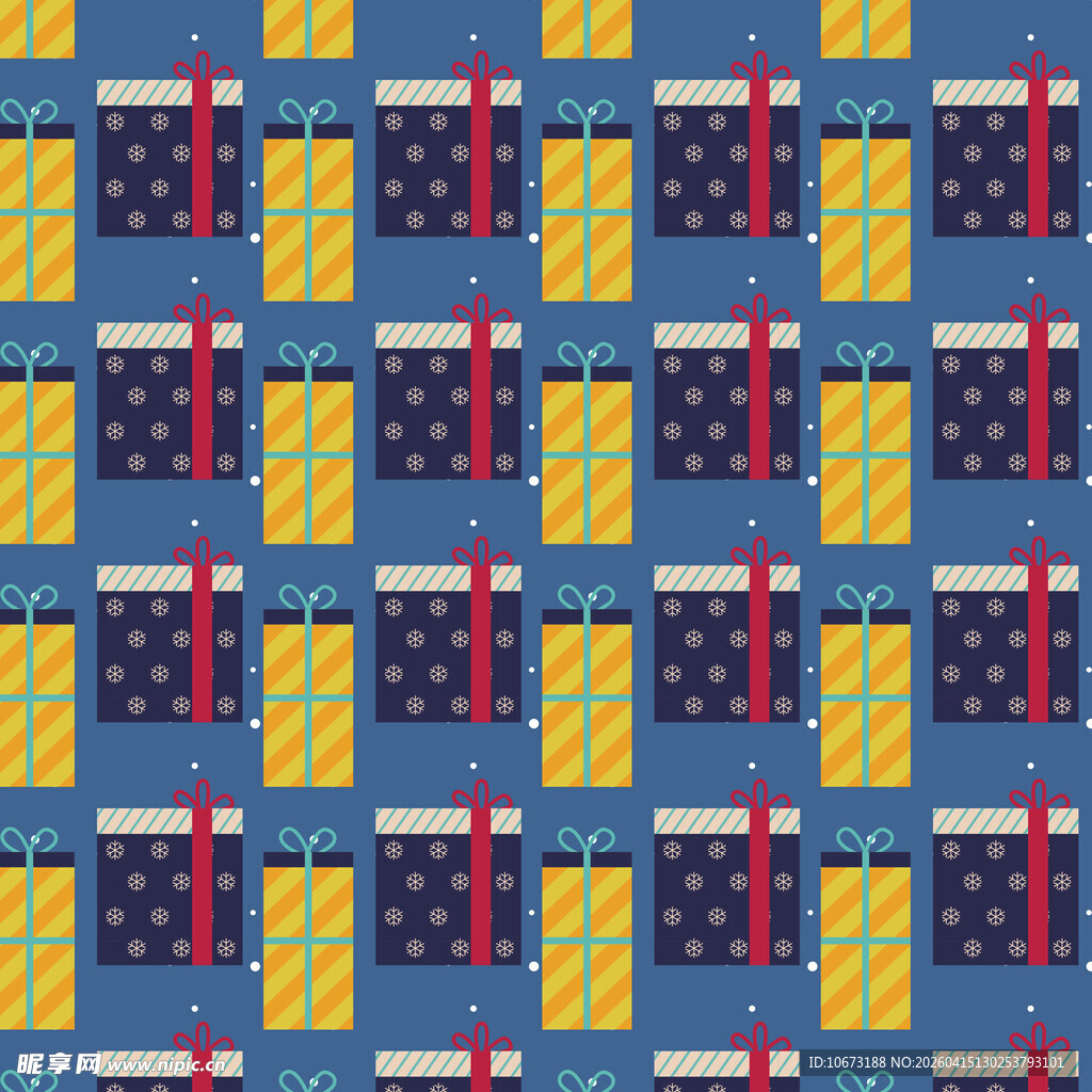 多彩礼盒图案背景图片