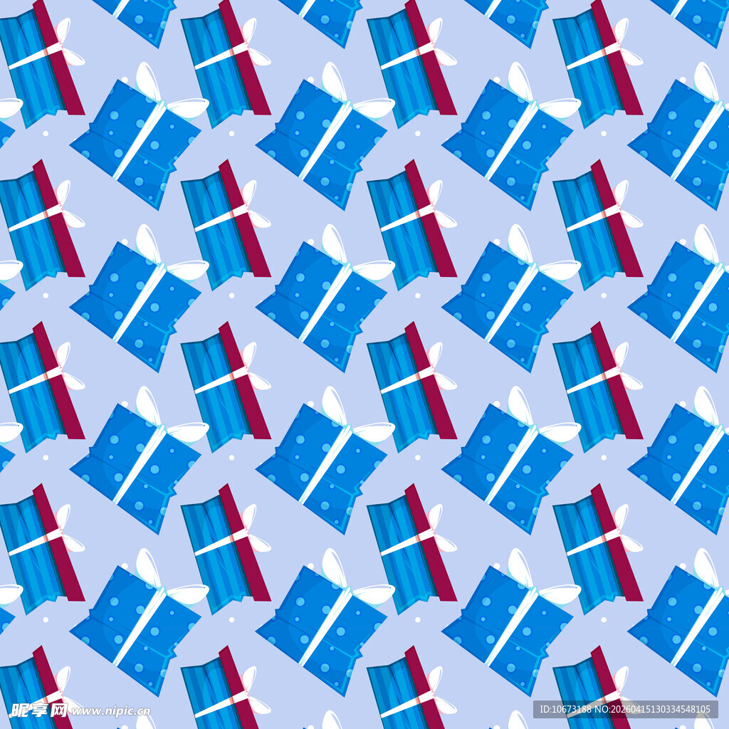 蓝色礼盒图案背景图片