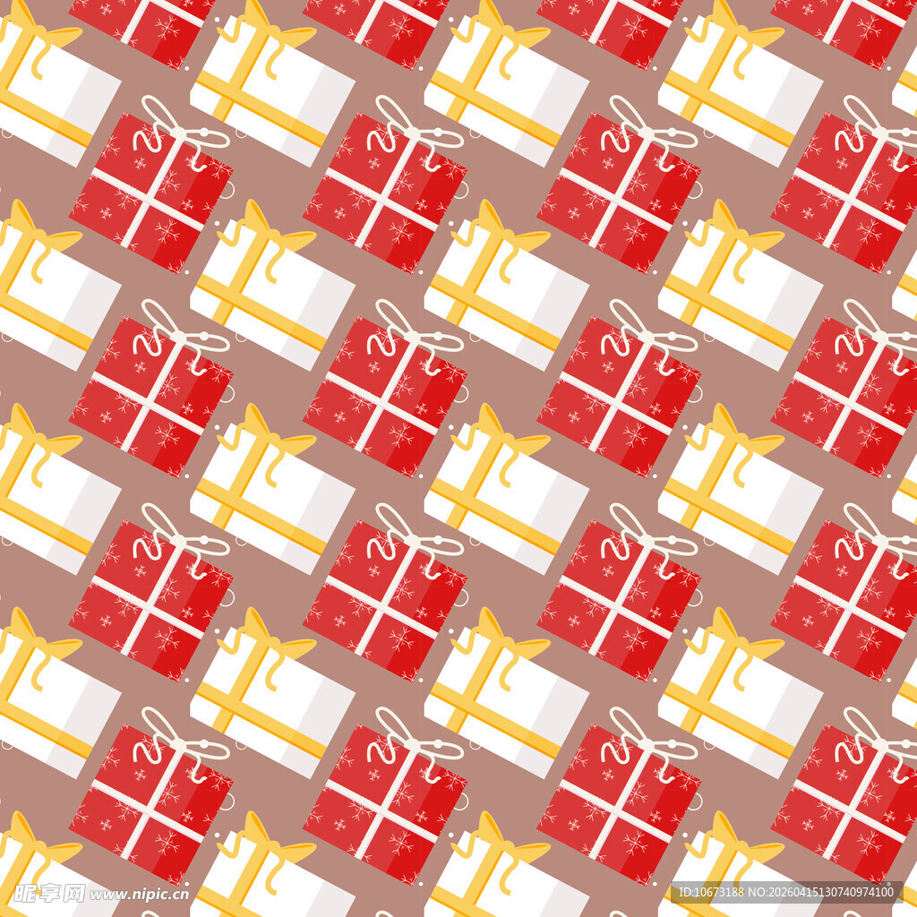 红白礼盒图案背景图片