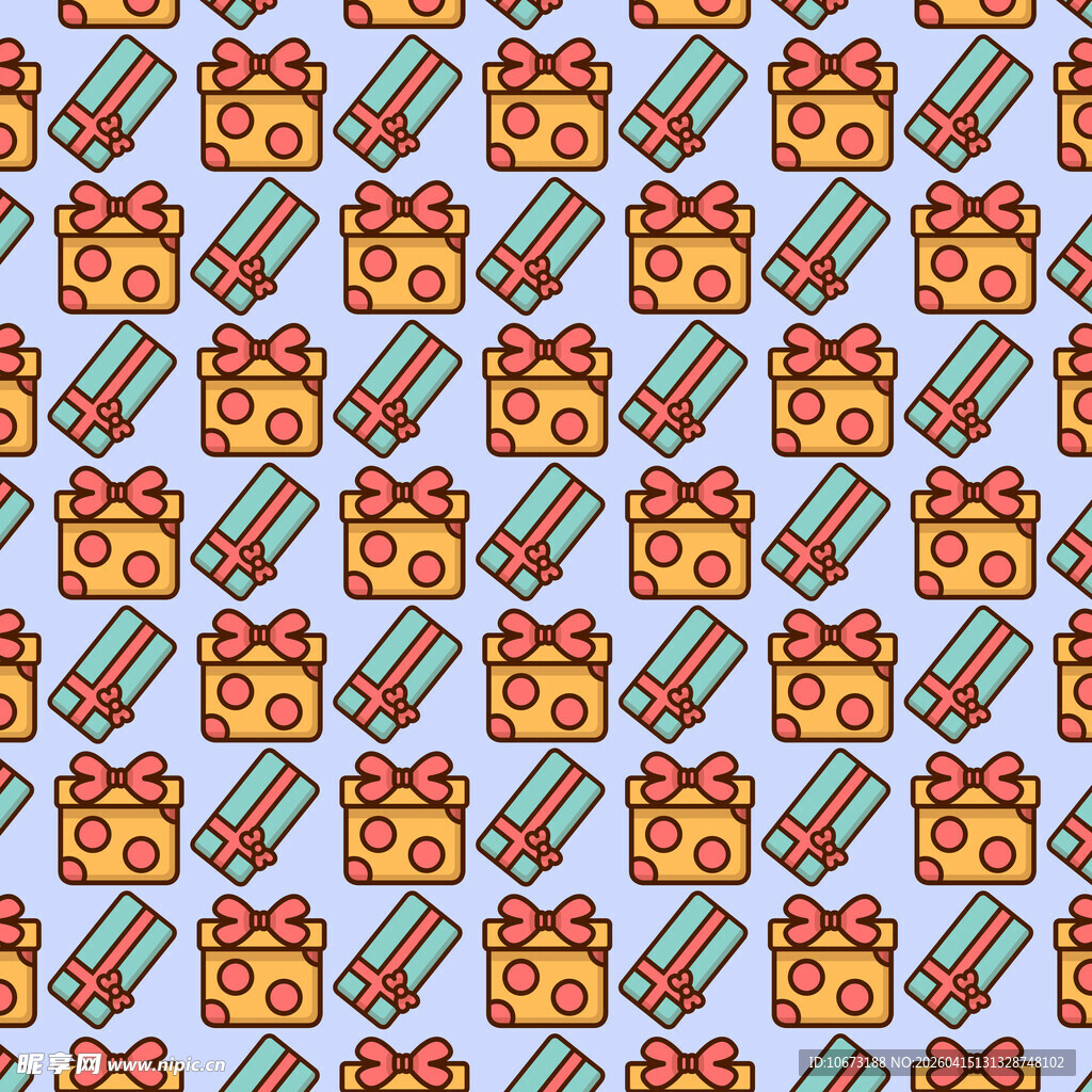 多彩礼盒图案背景图片