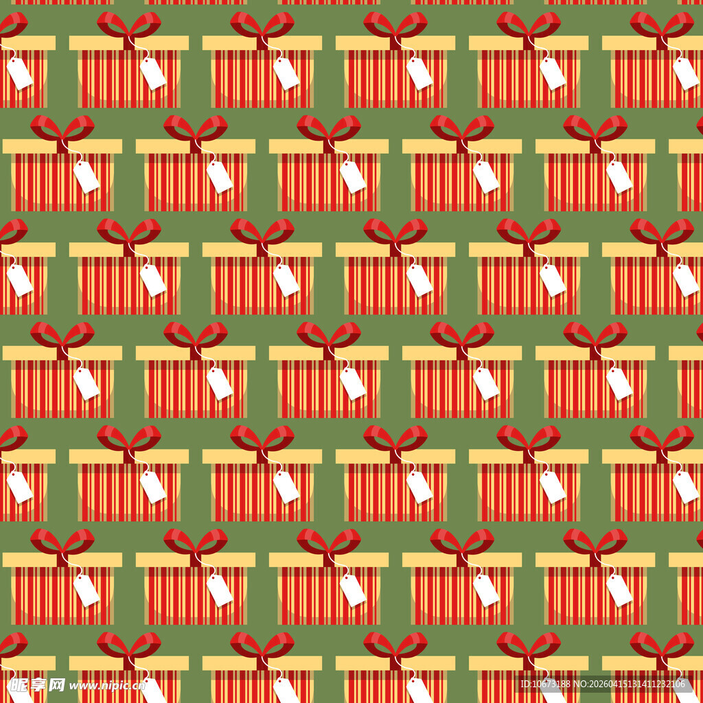 红色条纹礼盒图案背景图片