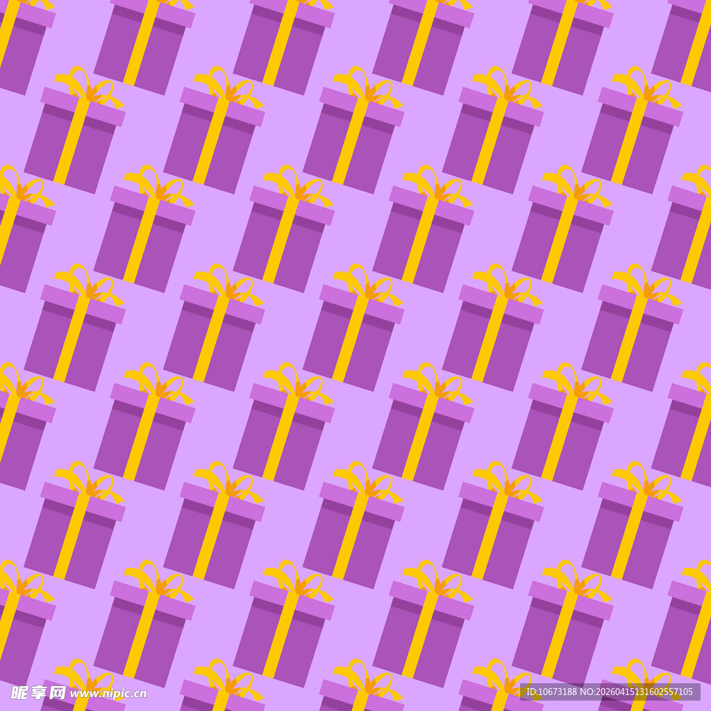 紫色礼盒图案背景图片