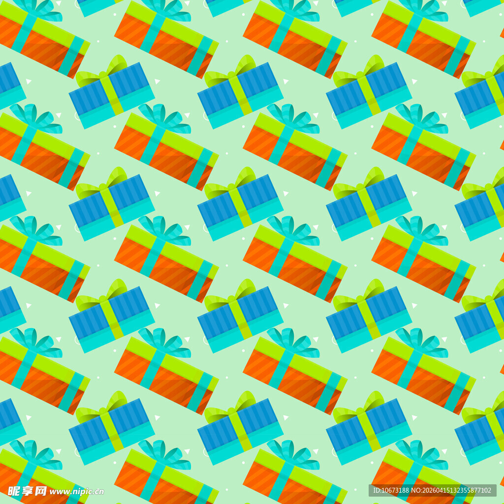 多彩礼盒图案背景图片