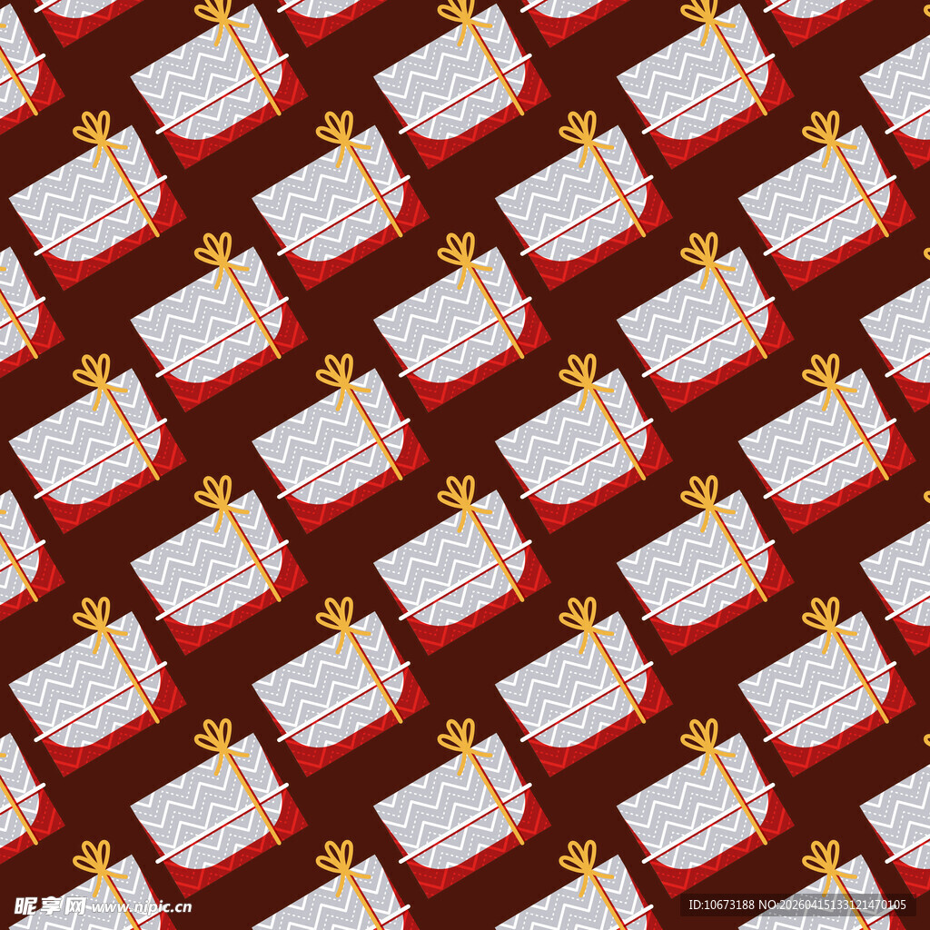 多彩波纹礼盒图案背景图片