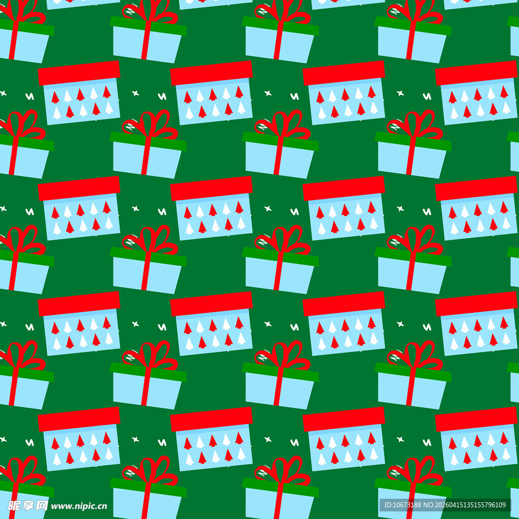 圣诞礼盒图案背景图片