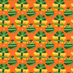 黄色圣诞礼盒图案背景图片