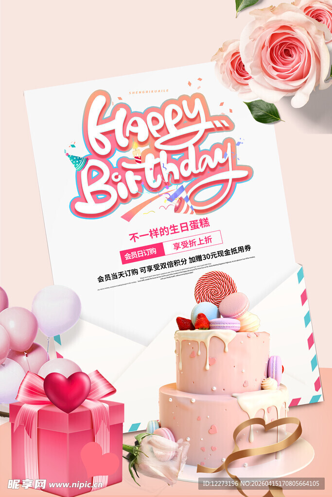 生日主题派对装饰素材