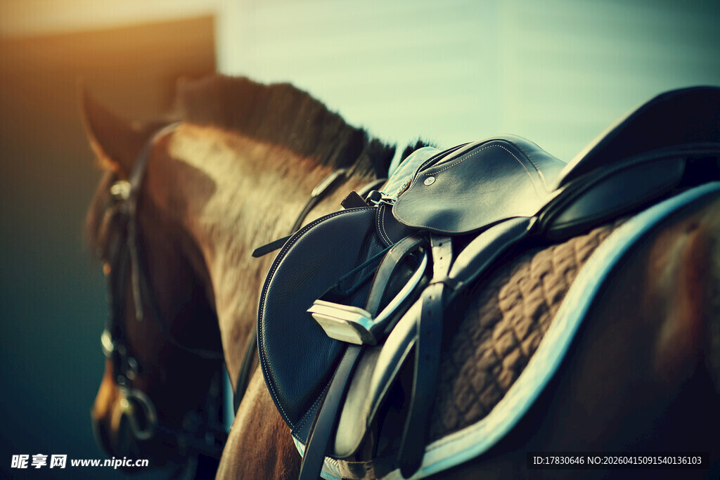 精致马鞍装点骏马