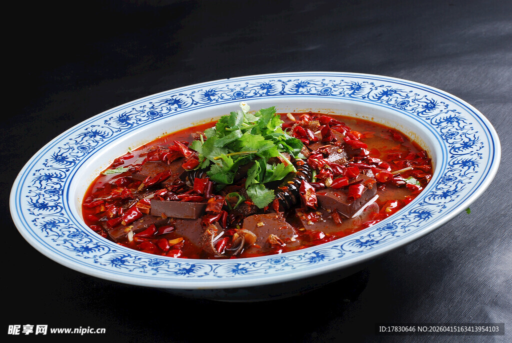 麻辣毛血旺 一例