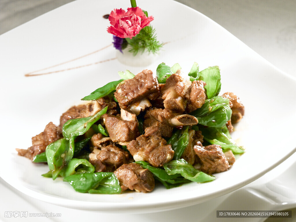青椒炒仔排