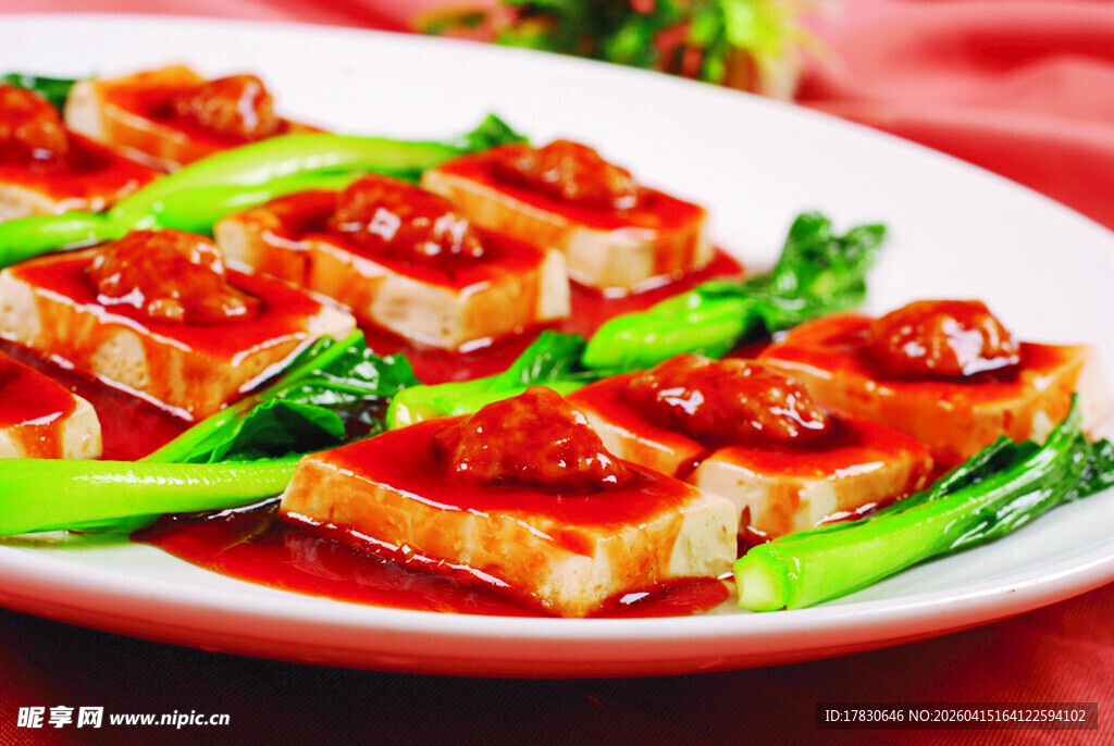客家肉松酿豆腐