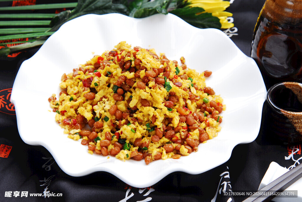 腊八豆炒土鸡蛋
