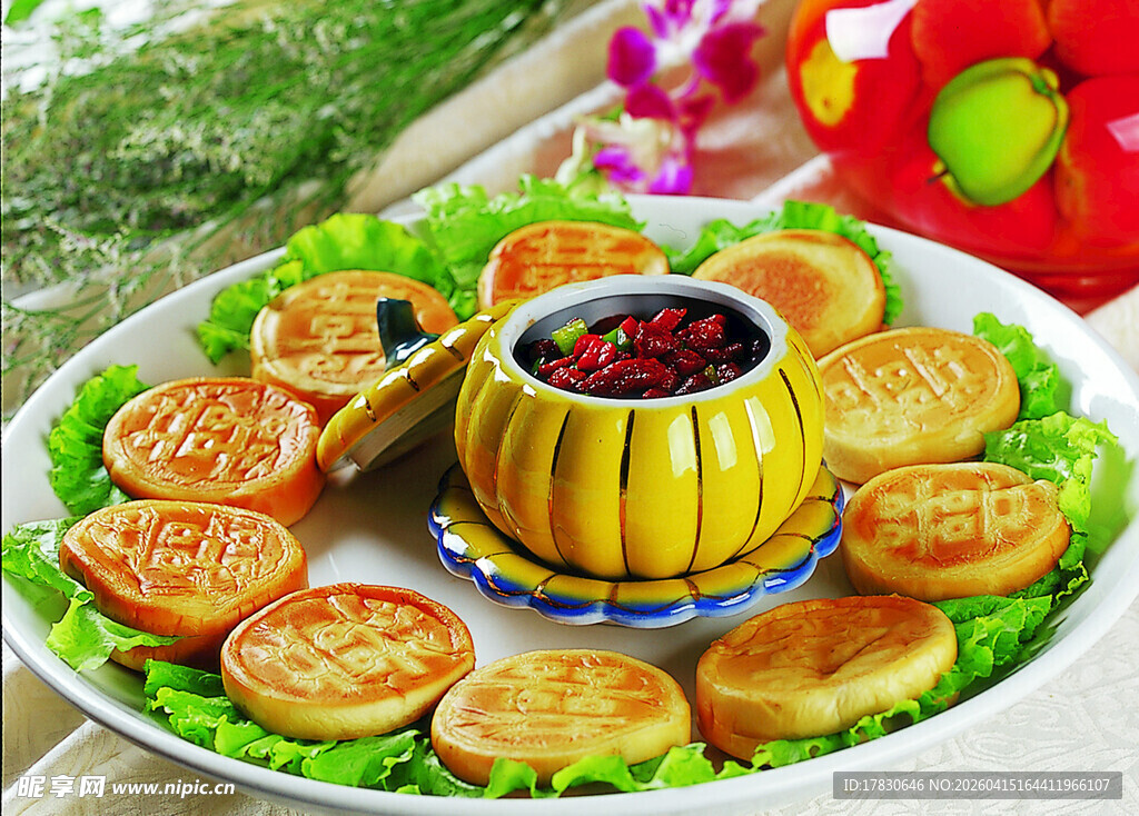 喜饼鸭松