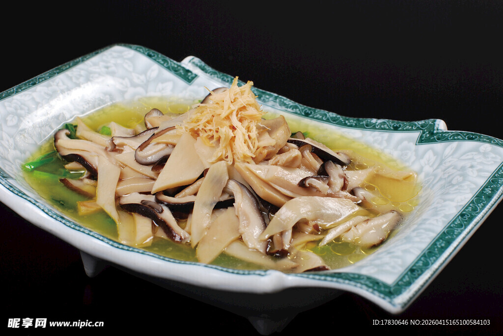 瑶柱珍菌煮菜心