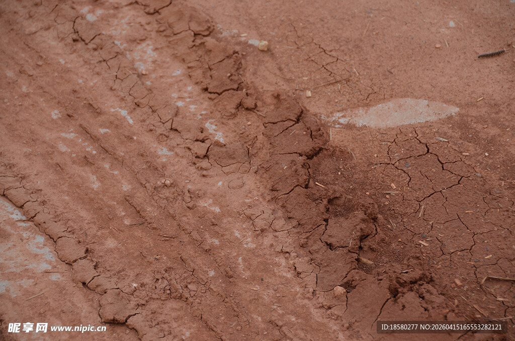 细腻红土纹理特写