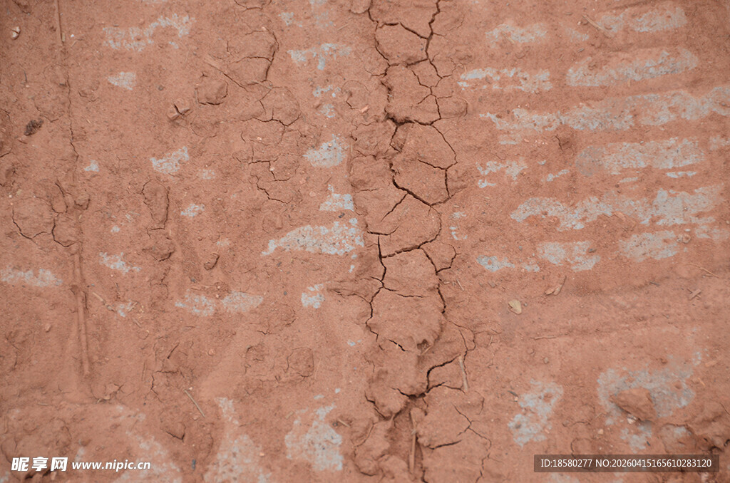 干裂的粉色墙面纹理