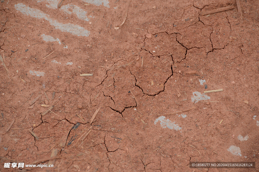 干裂的红褐色土地纹理