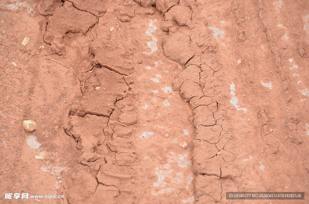 干裂的红土地纹理