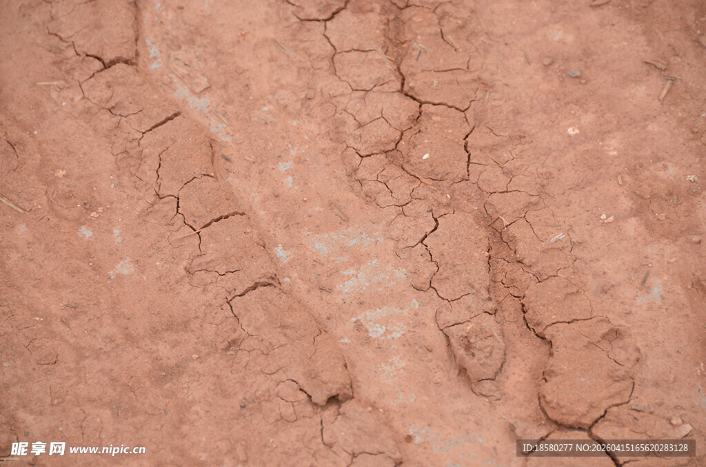 干裂的红土地纹理
