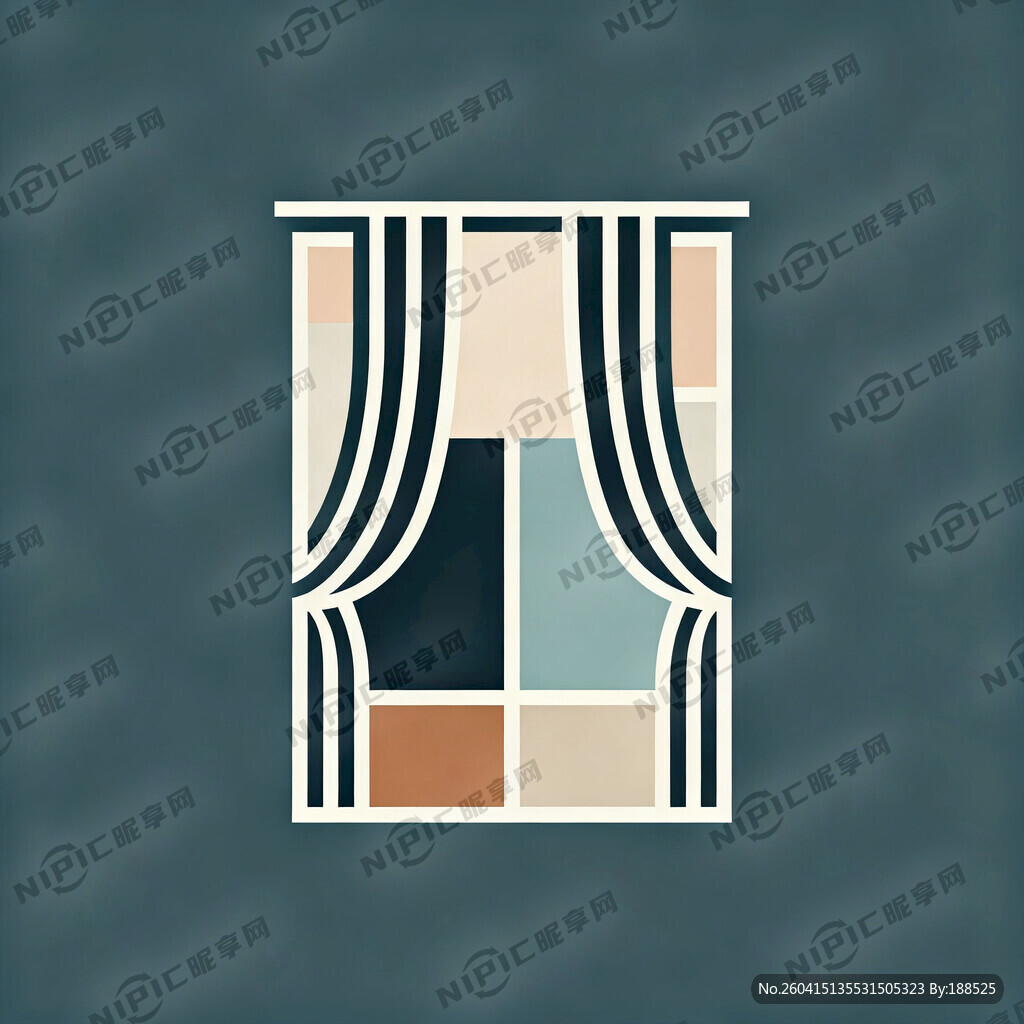 窗帘标志 要有现代感 简约大气