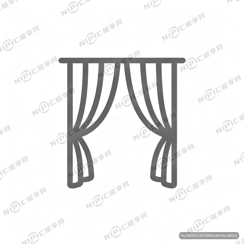 窗帘标志 要有现代感 简约大气