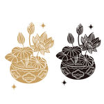 端午中秋礼盒纹理图案元素标签