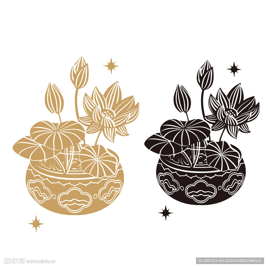 端午中秋礼盒纹理图案元素标签