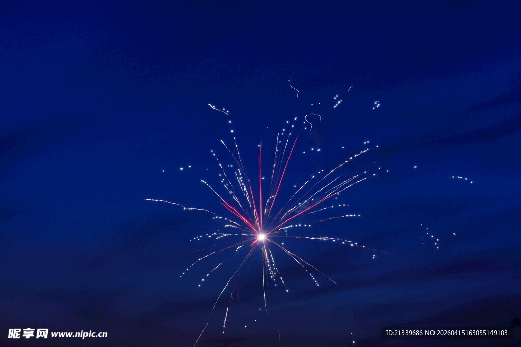 绚丽烟花夜空绽放