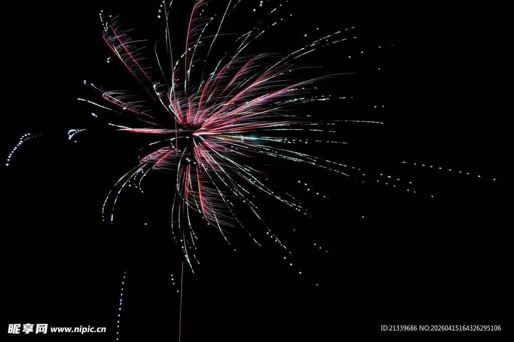 绚丽烟花夜空绽放