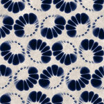 蓝白花卉图案纹理背景