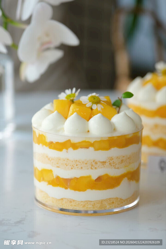 芒果波波杯蛋糕