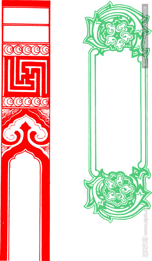 中式传统雕花门窗图案