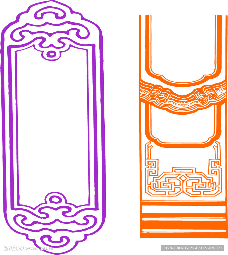 中式古典边框图案设计