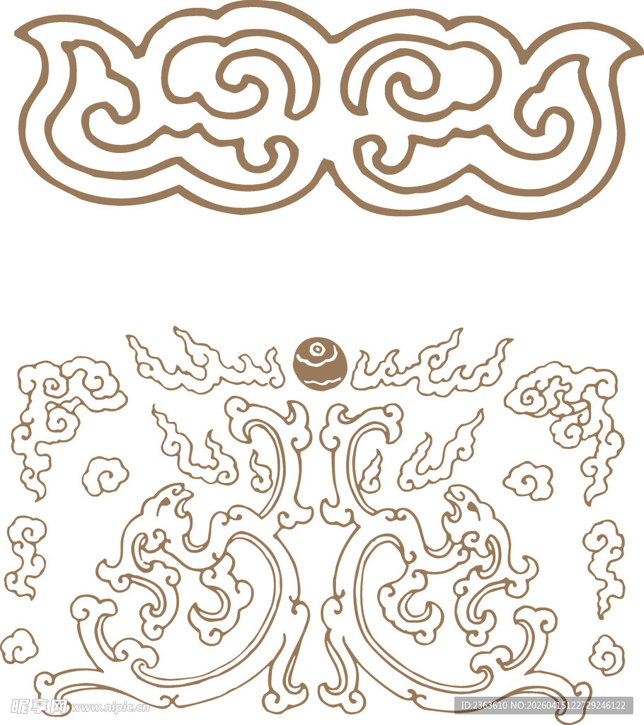 传统中式古典花纹图案