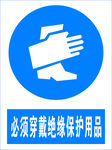 绝缘保护用品佩戴提示
