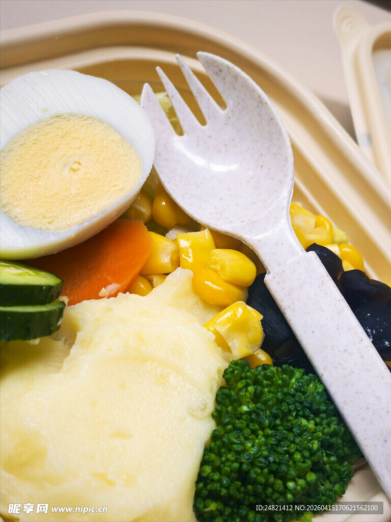 营养丰富的便当套餐