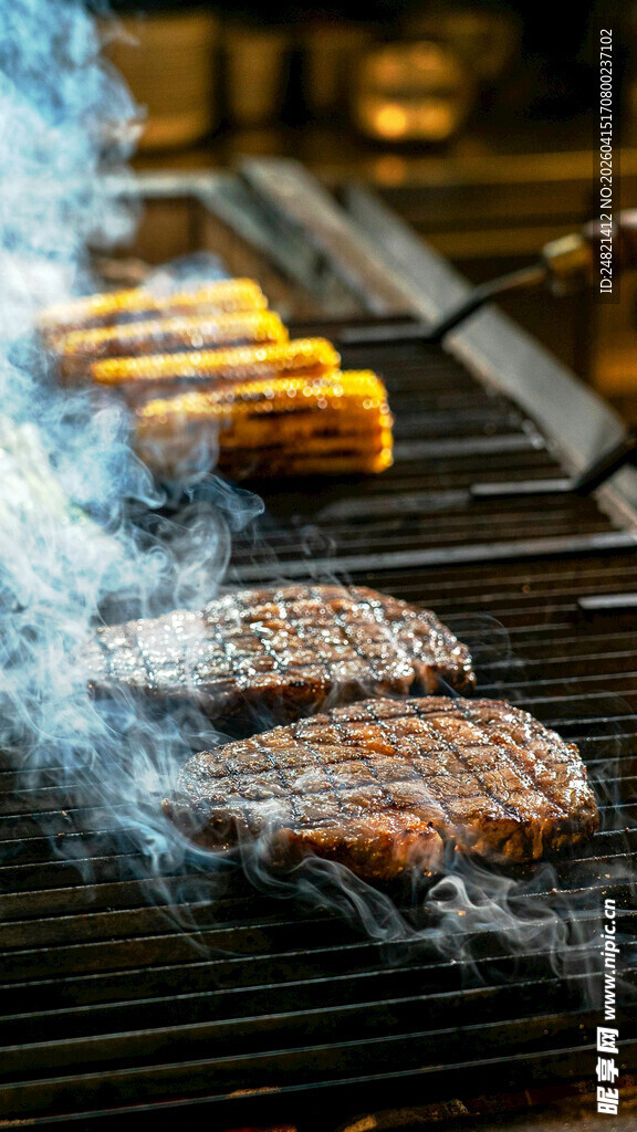 户外烧烤的美味瞬间