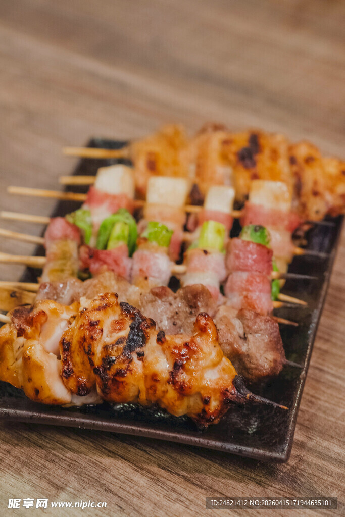 美味烤肉串拼盘