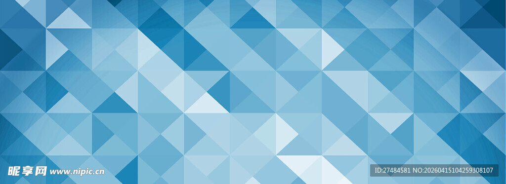 蓝色几何多边形背景图案