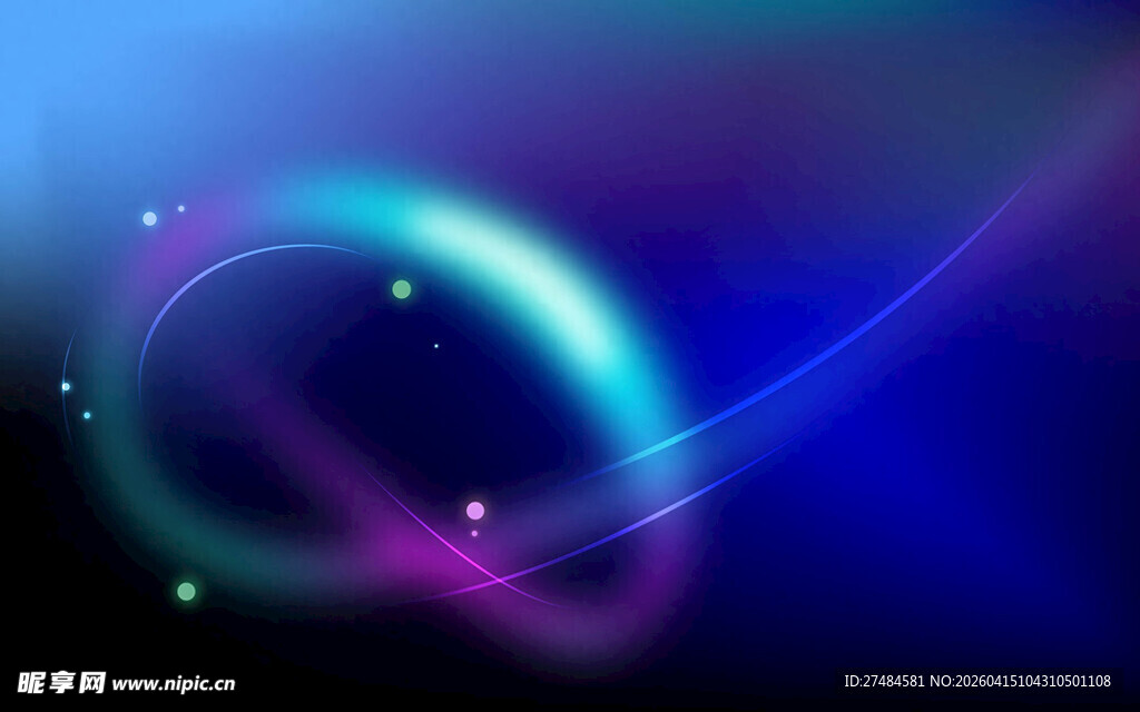梦幻炫彩曲线背景图
