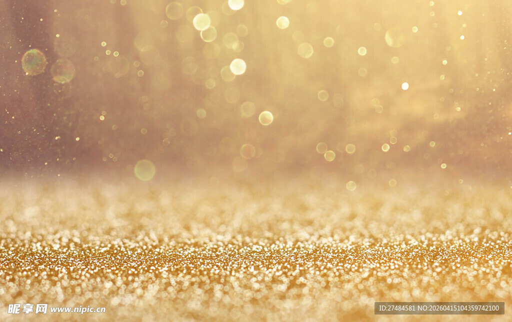 金色闪光梦幻背景纹理