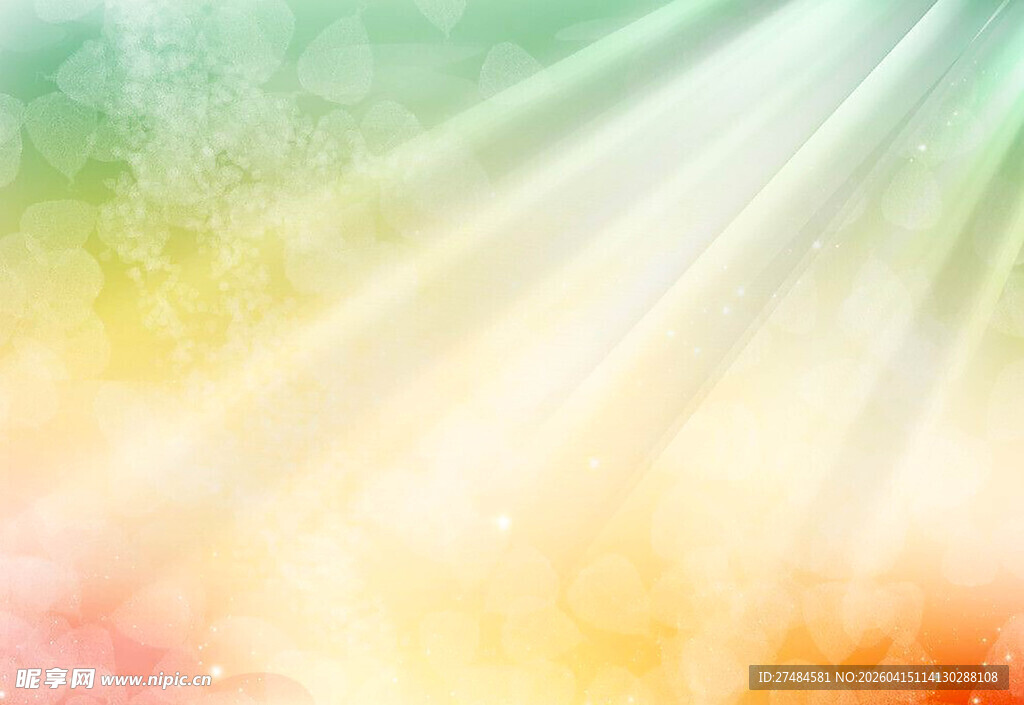 梦幻彩色光线背景图