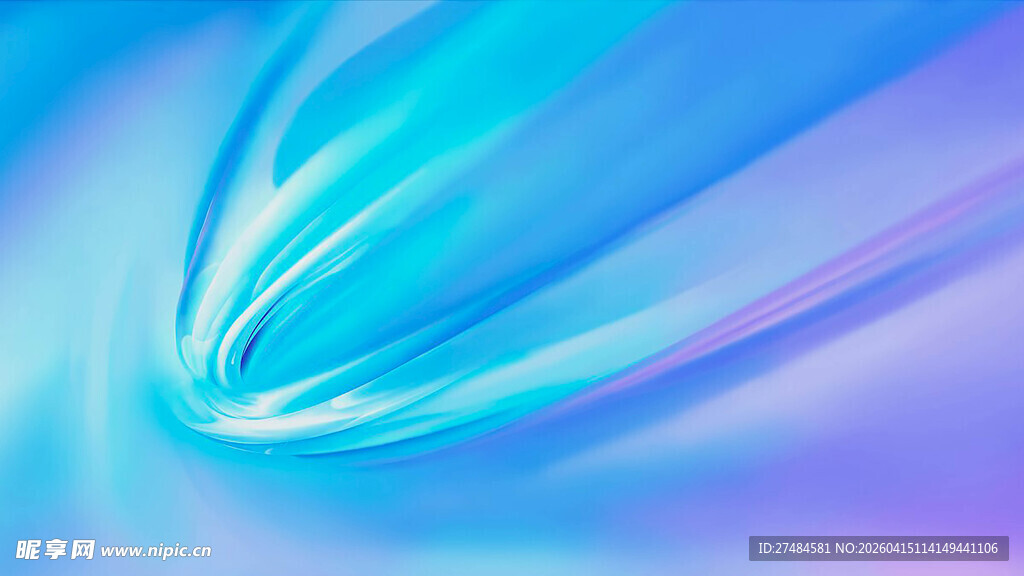 梦幻蓝紫渐变流体背景
