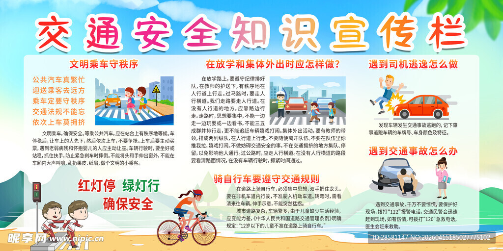 交通安全知识宣传栏